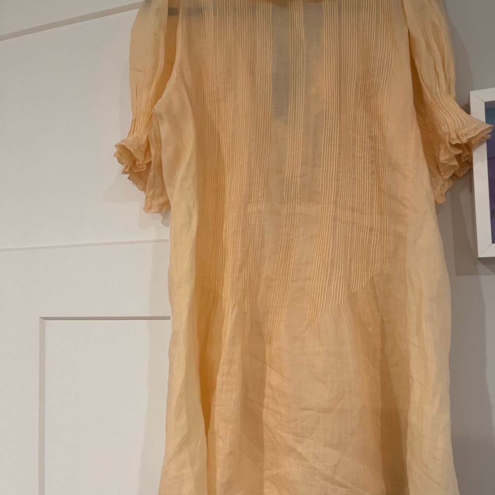 Doen Cream Ruffle-Trim Mini Dress - Picture 6 of 6